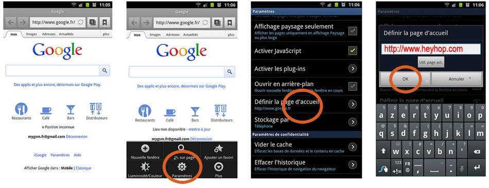 Heyhop en page d'accueil sur Chrome